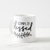 クリス賛美チャン引用文ファームハウス-名前を追加 コーヒーマグカップ (正面左)