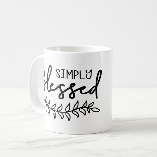 クリス賛美チャン引用文ファームハウス-名前を追加 コーヒーマグカップ (正面左)