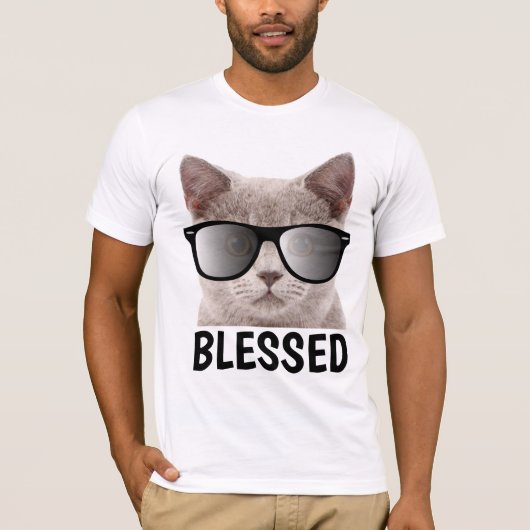 クリス賛美ト猫好きTシャツ Tシャツ (正面)