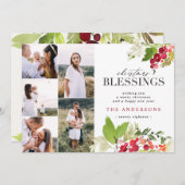 クリス賛美マ数々のスの紅葉 シーズンカード (正面/裏面)