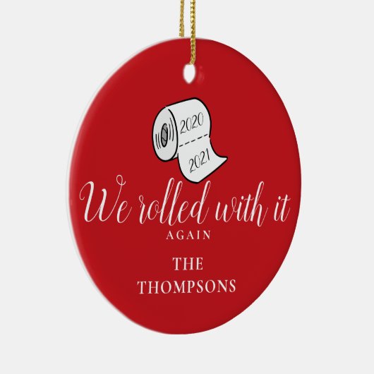 クリス転がマス・ホリデおもしろいーで セラミックオーナメント (右)