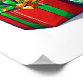 クリス間抜けおもしろいスサンタクロース小妖精や小人キッド ポスター (角)