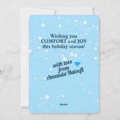 クリス飛んでいるマス糸キルティング裁縫 シーズンカード (裏面)