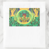 クリス食べスラヴハクナマタタカラー.png 長方形シール (バッグ)