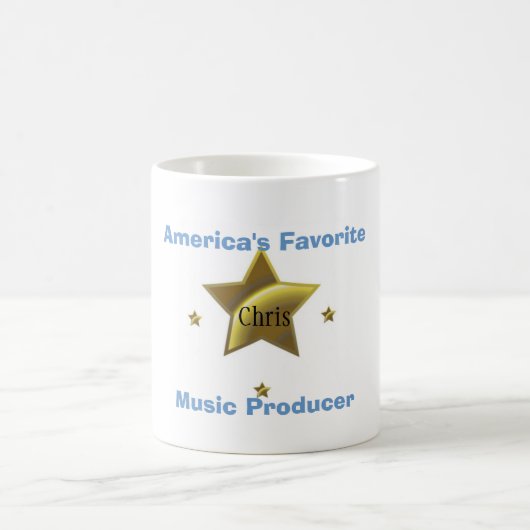 クリス: アメリカのお気に入りのな音楽生産者 コーヒーマグカップ (中央)