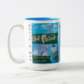クリス&ディー4th Ave.Club Paris mug ツートーンマグカップ (左)