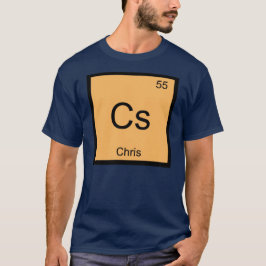 クリス 名前 化学 元素 周期表 Tシャツ