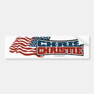 クリスChristieの誇り高いアメリカ人 バンパーステッカー