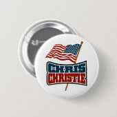 クリスChristieの誇り高いアメリカ人 缶バッジ (正面&裏面)