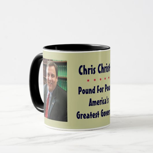 クリスChristieアメリカの最も素晴らしい知事のマグ マグカップ (正面左)