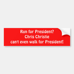 "クリスChristie"のバンパーステッカー バンパーステッカー