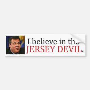 クリスChristie: 私はジャージーの悪魔で信じます バンパーステッカー