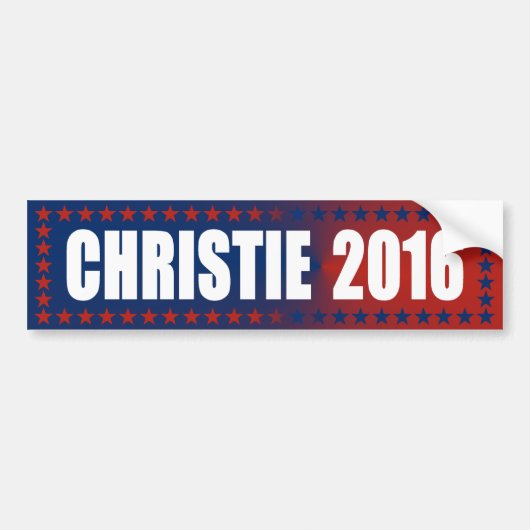 クリスChristie 2016のバンパーステッカー バンパーステッカー (正面)