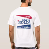 クリスHoldaシャロンの町区の受託者 Tシャツ (裏面)