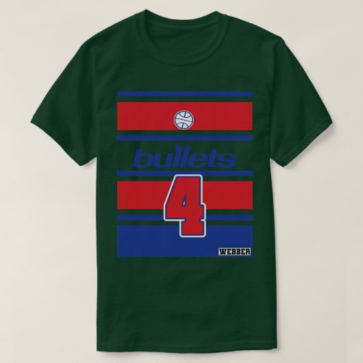クリスWebberレトロスタイル箇条書きトローバックジャージー Tシャツ (デザイン正面)