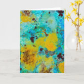 クリソコラジャスパー カード (黄色い花)