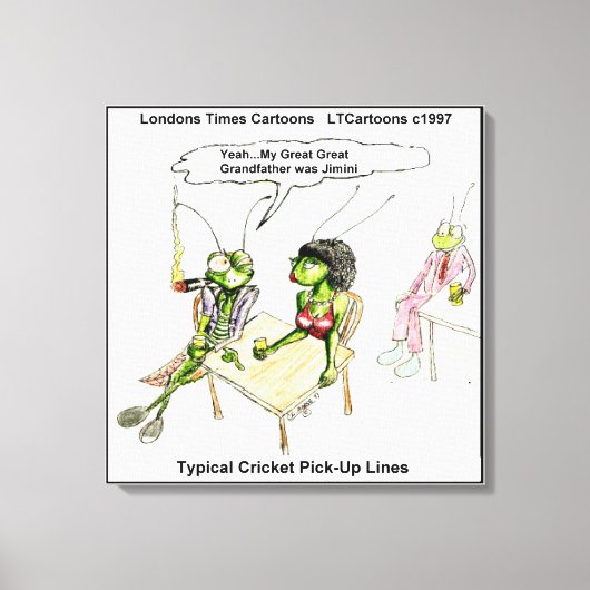 クリッおもしろいケットの拾い上げ線キャンバス印刷 キャンバスプリント (正面)