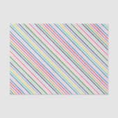 クリッカラフルプストライプ・ホワイトのアートパターン 薄葉紙 (正面)