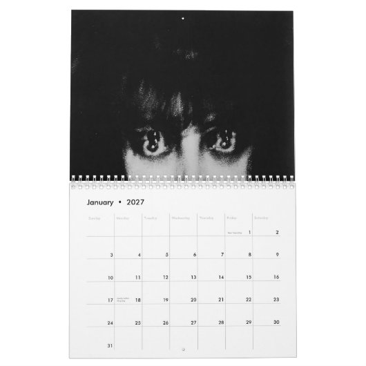 クリッカーとチル カレンダー (1月 2027)