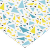 クリックお気に入りのデザインへ黄色と青の三角形 テーブルクロス (アングル)