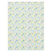 クリックお気に入りのデザインへ黄色と青の三角形 テーブルクロス (正面)