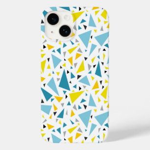 クリックお気に入りのデザインへ黄色と青の三角形 Case-Mate iPhone 14ケース