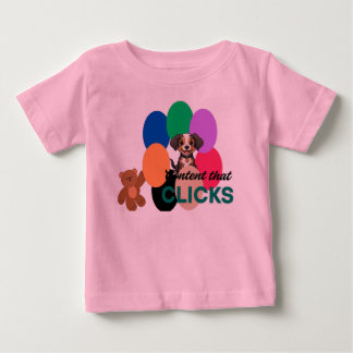 クリックするコンテンツ ベビーTシャツ