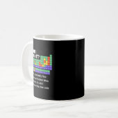 クリックできるかTee Periodic Table Of Elements Scien コーヒーマグカップ (正面左)