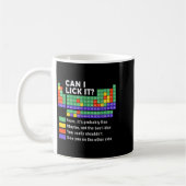 クリックできるかTee Periodic Table Of Elements Scien コーヒーマグカップ (左)