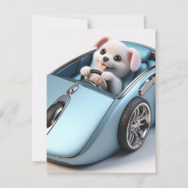 クリックとVroom: Puppy Driver Edition ポストカード