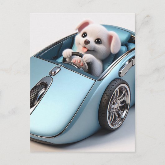 クリックとVroom: Puppy Driver Edition ポストカード (正面)