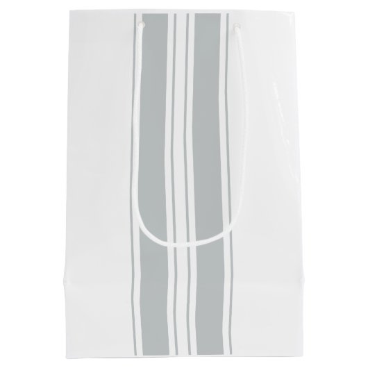 クリックカスタマイズグレーが色に変わる ミディアムペーパーバッグ (裏面)