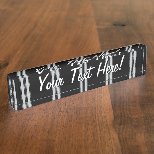 クリックカスタマイズグレーをカラーに変更するには デスクネームプレート (側面)