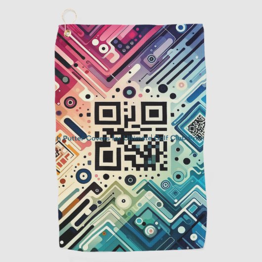 クリックカスタマイズ自分で変更する ゴルフタオル (正面)