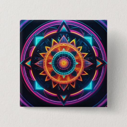 クリックスタイルでボタンを上げる！ 缶バッジ (正面)