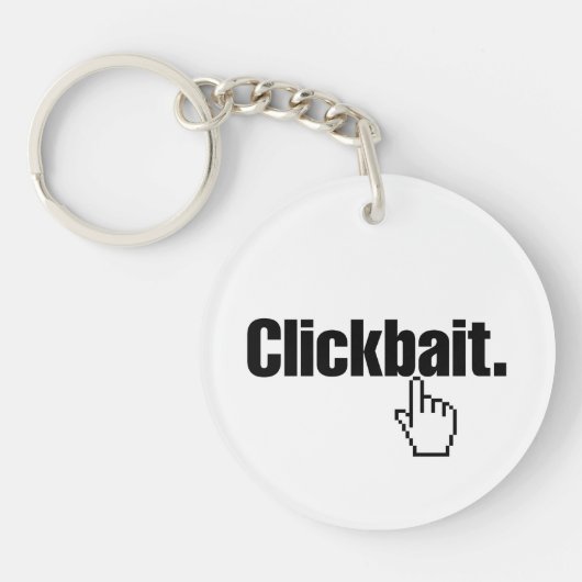クリックベイト。 キーホルダー (正面)