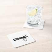 クリックベイト。 スクエアペーパーコースター (インサイチュ)