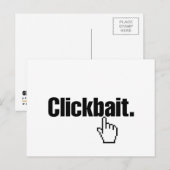 クリックベイト。 ポストカード (正面/裏面)
