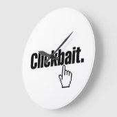 クリックベイト。 ラージ壁時計 (傾斜)