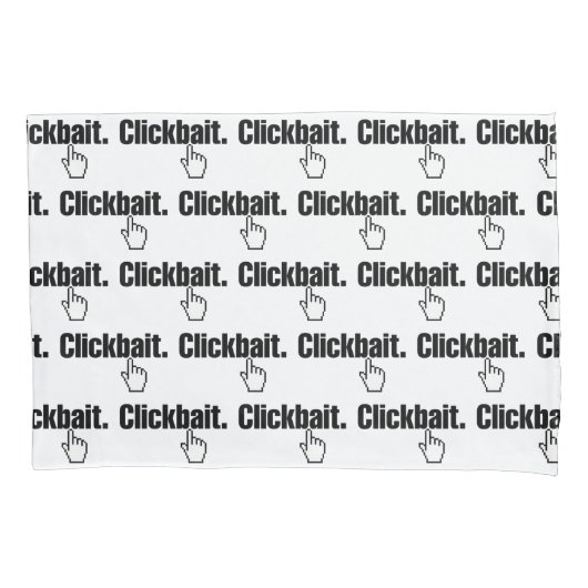 クリックベイト。枕ケース 枕カバー (正面左)