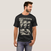 クリックホラー映画モンスターホラー漫画人狼馬 Tシャツ (正面フル)