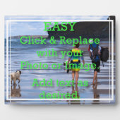 クリック白線の作成簡単縁ど フォトプラーク (正面)