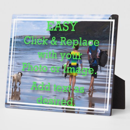 クリック白線の作成簡単縁ど フォトプラーク (側面)