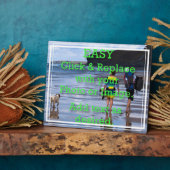 クリック白線の作成簡単縁ど フォトプラーク (側面)