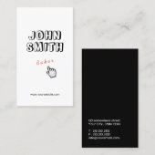 クリック!キュートタイポグラフィベイカーベーカリー 名刺 (正面/裏面)