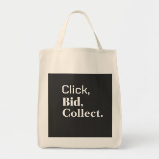 クリック、入札、コレクション。ブック #ClickBidCollect トートバッグ
