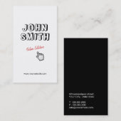 クリック!概要文字フィルムエディター名刺 名刺 (正面/裏面)