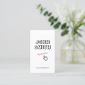 クリック!概要文字精神科医名刺 名刺 (スタンド正面)