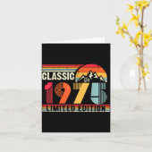 クリック 1975 リミテッド エディション 50歳 50周年誕生日 カード (黄色い花)