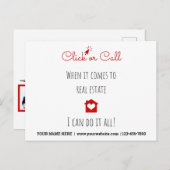クリックCall Estateポストカ実在ードマーケティング ポストカード (正面/裏面)